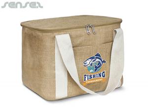 Promotional Large Crisp Eco Eviro Jute Cooler Bags  (13Lit)