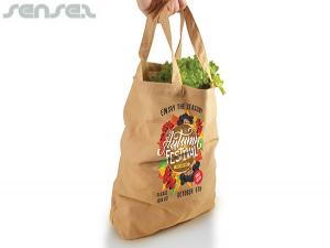 Promotional Eco Poly-Cotton Short Handle Tote Bags