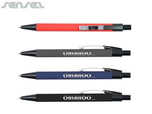 Promotional Axa Mirror Finish Black Pens