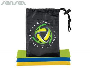 Go Fitness Resistance Bands In Drawstring Pouch