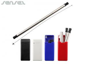 Promotional Explorer Stainless Extendable Straws