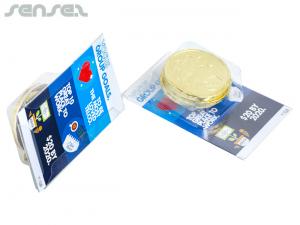 Chocolate Coin X4 In Business Cards