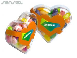 Promotional JELLY BELLY Jelly Beans In Heart Shaped Box