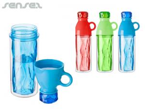 Promotional Glam Plastic Double Walled Drink Bottles (500ml)