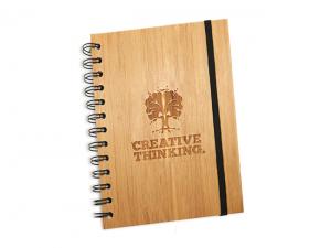 Promotional Panda Eco Bamboo Notebooks
