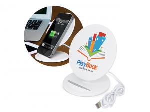Promotional Disc Full Colour Wireless Charger Phone Stands