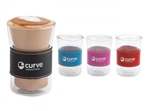 Promotional Bekker Double Walled Coffee Glass (250ml)