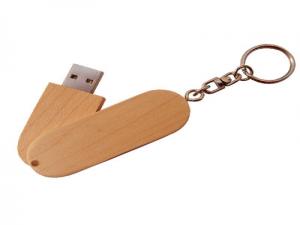 Promotional Wooden Keyring USB Sticks (4GB)