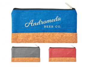 Promotional Cork Bottom Pencil Case Pouches