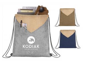 Promotional Weaver Heather Drawstring Backpacks