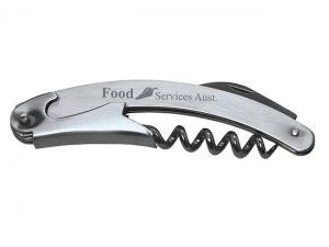 Promotional Engraved Stainless Corkscrew Bottle Openers