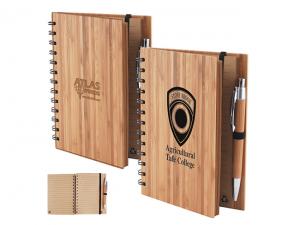 Eco Friendly Bamboo Notebooks With Pen