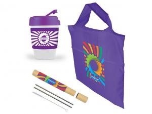 Promotional Eco Coffee Cups And Straw Packs