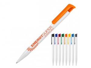 Promotional Okie White Plastic Pens