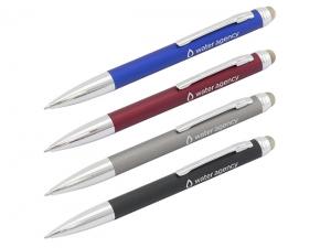 Promotional Brushed Fibre Optic Stylus Pens