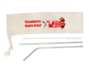 Promotional Sipper Stainless Straw Sets