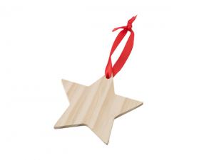Promotional Wooden Star Shaped Ornaments
