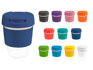 Promotional Flip Lid BPA Free Plastic Reusable Cups (235ml)