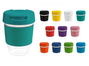Promotional Flip Lid BPA Free Plastic Reusable Cups (340ml)