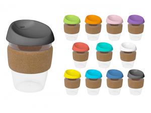Promotional BPA Free India Plastic Cups With Cork Band (340ml)