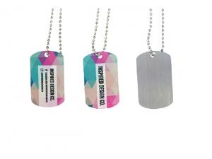 Promotional Brushed Aluminium Dog Tags
