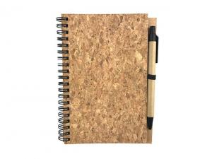 Promotional Eco Cork Cover Notebooks With Pen