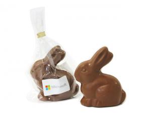 Promotional Natural Chocolate Bunnies (80g)