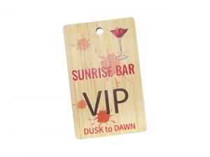 Promotional Rectangle Eco Bamboo Tags