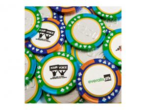 Promotional Foil Wrapped Chocolate Poker Chips