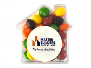 Promotional House Shaped Skittles (50g)
