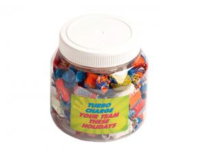 Promotional PET Jars Filled With Allen's Lollies (1L)