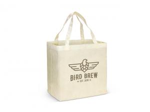 Promotional Natural Look Non Woven Grocery Shopper Bags