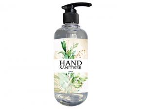 Promotional 68% Ethyl Alcohol Hand Sanitiser Pump Bottles (300ml)