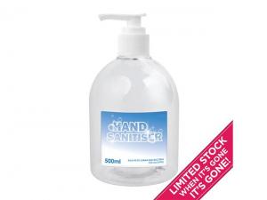 Promotional Lightly Scented Gel Hand Sanitisers (75% Alcohol - 500ml)