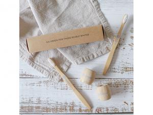 Promotional Bamboo Toothbrushes With Base Holder