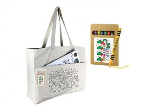 Promotional Colouring In Cotton Canvas Shopper Bags (12oz)