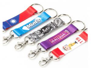 Promotional Full Colour Printed Webbing Strap Keychains