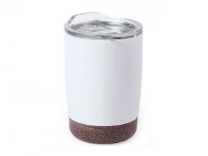 Promotional Double Walled Stainless Steel Cups With Cork Base (380ml)
