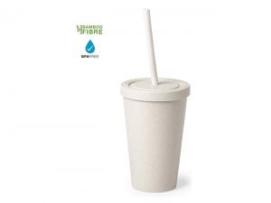 Promotional Bamboo Fibre Tumblers With Silicone Straw (700ml)