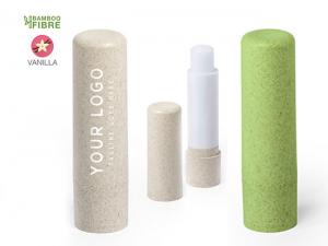Promotional Bamboo Fibre Vanilla Lip Balms (SPF15)