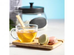 Promotional Bamboo Serving Board And Glass Mug Sets (180ml)