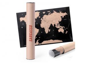 Promotional Laminated Paper Scratch It World Maps
