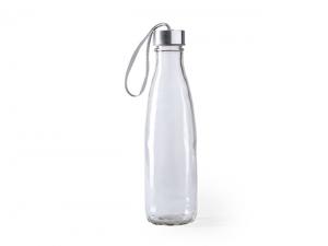 Promotional Glass Water Bottles With Carrying Handle (610ml)