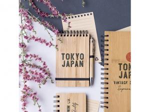 Promotional Bamboo Spiral Notepads (A6)
