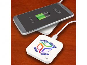 Promotional Wheat Fibre Wireless Chargers - Round Or Square