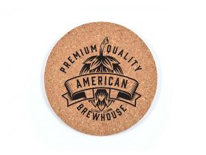 Single Cork Coasters - Round