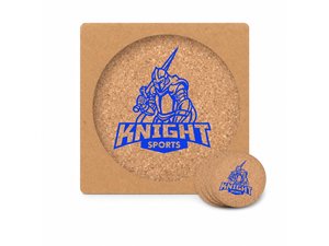 Promotional Cork Coaster Sets - Round (4Pcs)