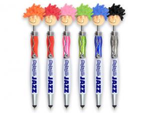 Promotional Mop Top Face Stylus Pens