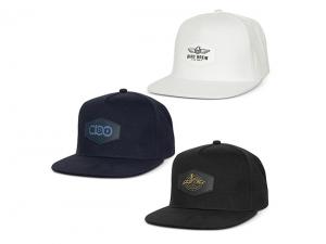 Promotional Flat Peak Caps With Patch