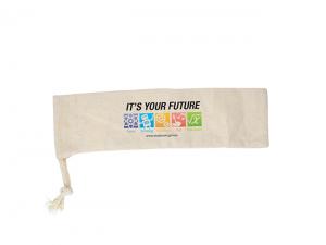 Promotional Calico Drawstring Pouches